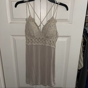 Easel Adella Style Bralette Ribbed Tank Top